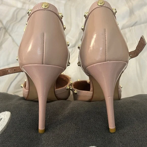 Halogen Taupe Studded Heels - Picture 5 of 6